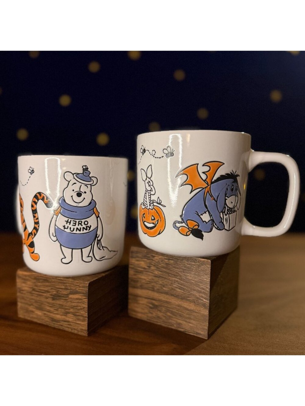 Winnie the Pooh Halloween Costume Hand Painted Mug Set | Disney